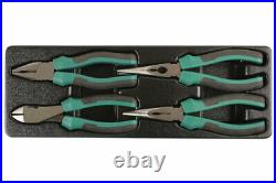 Pliers Tools Set With Storage Tray Side Cutters Long Nose Bent Nose Pliers