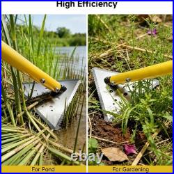 Pond Weed Cutter Tool Lake Cattail Cutter 3 Blade Aluminum Pole System