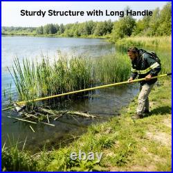 Pond Weed Cutter Tool Lake Cattail Cutter 3 Blade Aluminum Pole System
