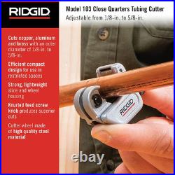 Precision Non-Ratcheting Pipe Flaring Tool & Compact Tubing Cutter Set