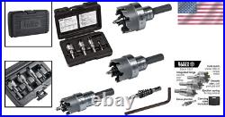 Premium Heavy-Duty Hole Cutter Set 4 Sizes, Rust-Proof Carry Case Included