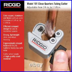 Premium Stainless Steel Tubing Cutter Set Model 35S & 101, Silver Finish
