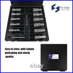 Pro Edge Technology 11pcs M2 Annular Cutter Set, 1 Cutting Depth for hard metal Pro Edge Technology 11pcs M2 Annular Cutter Set, 1 Cutting Depth for hard metal