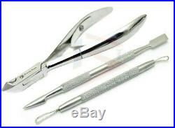 Professional Nails Cuticle Spoon Pusher Remover Cutters Nippers Clippers Cut Set