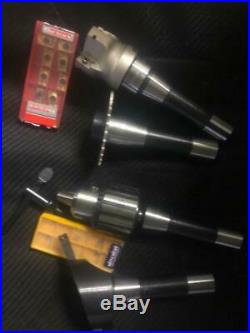 R8 MILLING TOOL SET SHELL MILL chuck saw fly cutter + more
