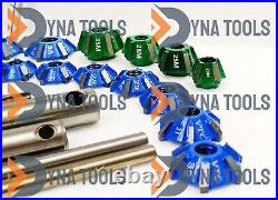 RACING VALVE SEAT CUTTER SET 3 ANGLES CUT CARBIDE TIPPED PERFORMANCE kit