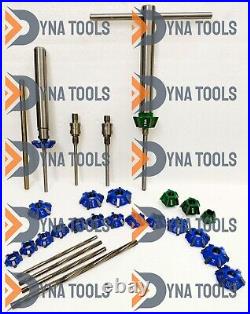 RACING VALVE SEAT CUTTER SET 3 ANGLES CUT CARBIDE TIPPED PERFORMANCE kit