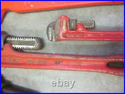 RIDGID Adjustable Pipe Spud Wrench Cutter & Level 11pc Set EXC Plumbing Tool Lot