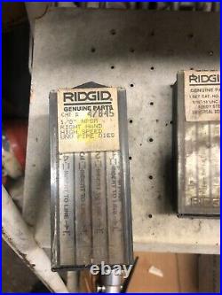 RIDGID Tool 47845 1/8 Universal R. H. High Speed Alloy Pipe Die Set USA New