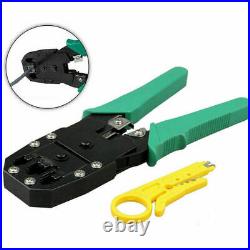 RJ45 Ethernet Network Cable Tester Crimping Stripper Cutter Tool Kit Set UKDC