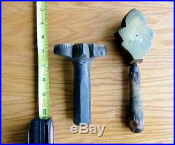 Rare Vintage Millinery Leaf Flower Iron Tool Mold Brass Antique Cutter Set #16