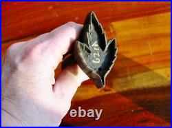 Rare Vintage Millinery Leaf Flower Iron Tool Mold Brass Antique Set Cutter #7