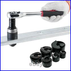 Ratchet Knockout Punch Set 1/2 to 2 Electrical Conduit Hole Cutter Ratchet Knockout Punch Set 1/2 to 2 Electrical Conduit Hole Cutter