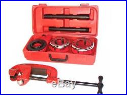 Ratchet Type Pipe Threader And Pipe Cutter Tool Set 3 Dies 1-1/4 1-1/2 2