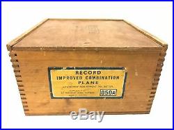 Record 050A Combination Plane with Original Box & Full Cutter Set 22507