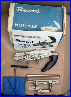 Record 050C Combination (Plough) Plane & Complete Set of 18 Cutters