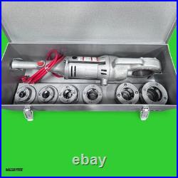 Ridgid 700 With 12r Pvc 1/2''-2'' Die Set, Reamer, & Cutter In Metal Tool Box