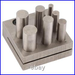 Round 7 Piece Disc Cutter Set 1/4-5/8 Jewelry Making Metal Coin Punch Tool set Round 7 Piece Disc Cutter Set 1/4-5/8 Jewelry Making Metal Coin Punch Tool set