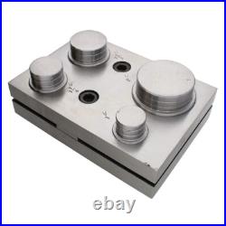 Round Disc Cutter Set with 4 Punches and Die. Tool for Cutting Accurate Circles