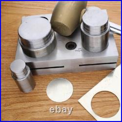 Round Disc Cutter Set with 4 Punches and Die. Tool for Cutting Accurate Circles