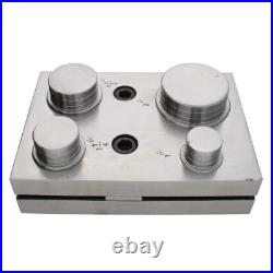 Round Disc Cutter Set with 4 Punches and Die. Tool for Cutting Accurate Circles