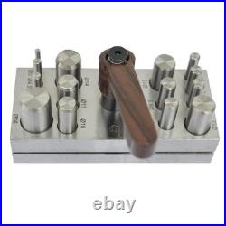 Round Shape Disc Cutter Set of 14 Pc Punch Tool Spring Jewelry/Watch Making Tool