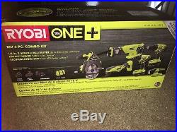 Ryobi one 6 Piece Power Tools Set Kit, Impact Driver, Drill, Saw Cutter, Case