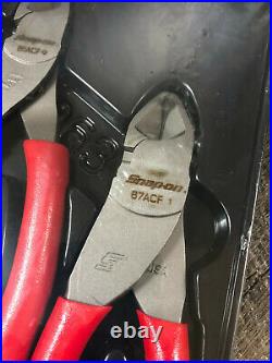 SEALED Snap On Tools 3 Piece RED Soft Grip Cutters Set PL803A Quick Shipping USA