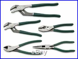 SK 17835 Plier Set 5 Piece Joint Tongs Combination, Adjustable Cutters