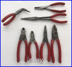 SNAP ON TOOL 7 piece PLIERS & Cutter set 911BCP 497CCP 61ACP 96CF 47CF 87CF 86AC