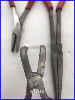 SNAP ON TOOL 7 piece PLIERS & Cutter set 911BCP 497CCP 61ACP 96CF 47CF 87CF 86AC