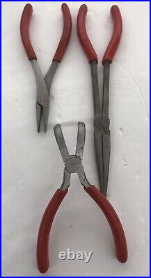 SNAP ON TOOL 7 piece PLIERS & Cutter set 911BCP 497CCP 61ACP 96CF 47CF 87CF 86AC