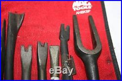 SNAP-ON TOOLS MAC TOOLS 9 pc AIR CHISEL CUTTER BALL JOINT SEPARATOR SET USA