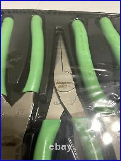 SNAP ON TOOLS PLIER SET PL400BG 4-Piece Pliers/ Cutters Set (Green)(NEW)