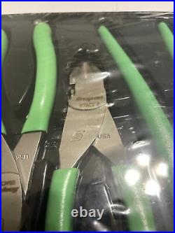 SNAP ON TOOLS PLIER SET PL400BG 4-Piece Pliers/ Cutters Set (Green)(NEW)