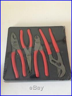 SNAP ON- Tools PL400B 4-Piece Pliers / Cutter Set Red NEWithSEALED FAST/FREE SHIP