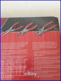 SNAP ON- Tools PL400B 4-Piece Pliers / Cutter Set Red NEWithSEALED FAST/FREE SHIP