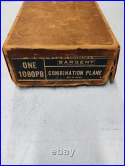 Sargent 1080PB Combination Plane Set Vintage Original with Box. & 22 Cutters