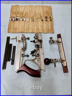 Sargent 1080PB Combination Plane Set Vintage Original with Box. & 22 Cutters