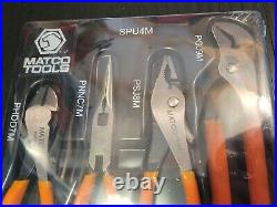 Sealed Matco 4 Piece Plier-Groove &Slip Joint, Diagonal Cutter, Needle Nose & Tray