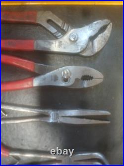 Set Of 14 Mac Pliers, Needle Nose, Cutters And Bag