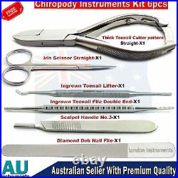 Set Of Manicure Nail Clipper Cutter Chiropody Podiatry Nail File Scissor dresser
