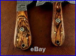 Set of 2 Damascus Steel Leather Skiver-Leather Cutter-Edge Skiving Tool-LC152