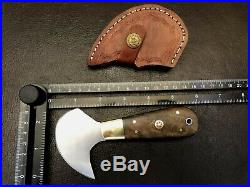 Set of 2 Handmade High Carbon Steel Leather Cutters-Skiving Tool-Made to Order