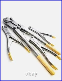 Set of 4 Pcs TC Pin Wire Cutters Orthopedic Surgical High Quality Instruments