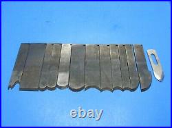 Set of 54 irons blades cutters for Stanley 55 wood plane incl chamfer & with boxes