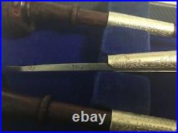Set of 6 Erza F. Bowman Chasing or Engraving Cutters Tools