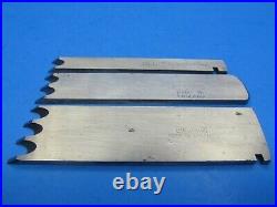 Set of five Record wood plane 1/4 reeding irons blades cutters 1 2 3 4 5 reeds
