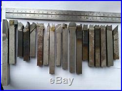 Set2 of 18 Carbide Turning Lathe Tool Bit Cutters made in USSR 12mm aprox height