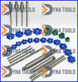 Small Gas Engine Heads Valve Seat Cutter Kit Carbide Tipped 34 Pcs All In One Us